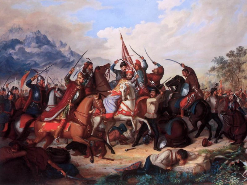 1802-Bálint Kiss - Scena dalla guerra contro i turchi